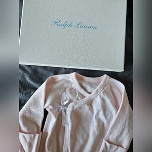 NWOT Ralph Lauren Pink Baby Layette Set - 9 Months